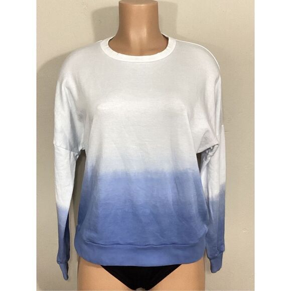 New. Lauren Moshi oversized blue ombré sweatshirt. Retails $128. XS - Picture 2 of 9